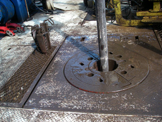 Flush rotary table.